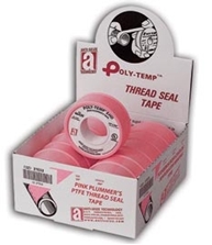 POLY-TEMP® PNK (XHD) - Pink Plumber's Tape - Counter Display